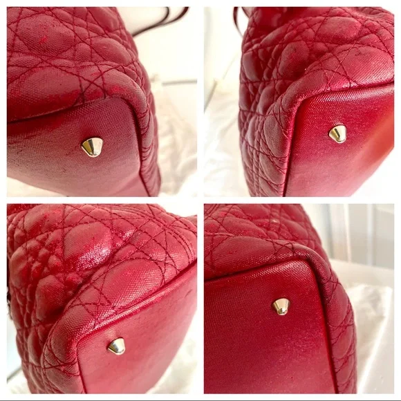 Authentic Christian Dior PANAREA red handbag - Picture 16 of 16